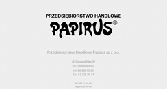 Desktop Screenshot of papirus.com.pl