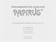 Tablet Screenshot of papirus.com.pl